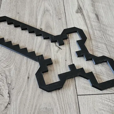 Mẫu LEGO Minecraft kiếm xây dựng