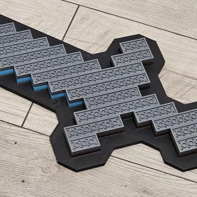 Mẫu LEGO Minecraft kiếm xây dựng