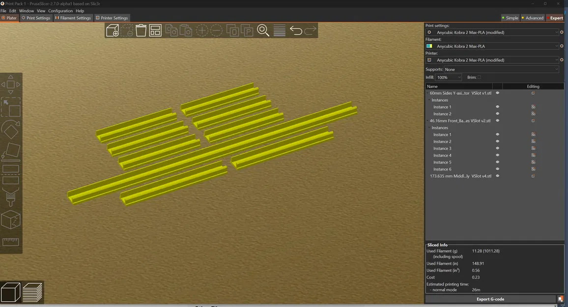 Bộ Ốp Che Rãnh V Anycubic Cho Kobra 2 Max / Kobra 2 Pro / Kobra 2 Plus / Kobra 2 & Máy In 3D Bất Kỳ - Image 4