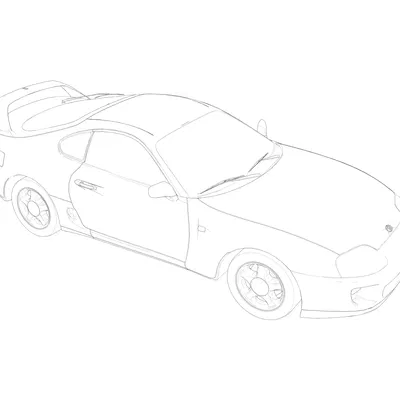 Mô Hình Xe Toyota Supra MK4 Tỉ Lệ 1:50