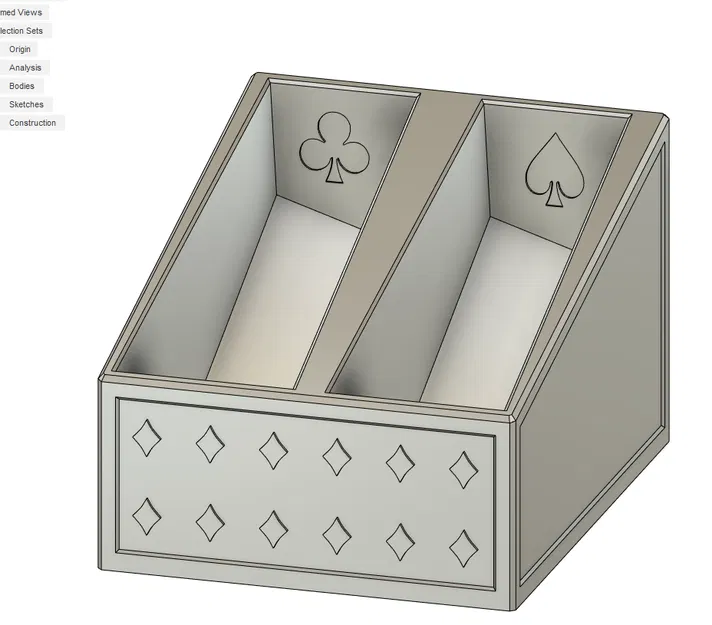 Hộp Đựng Bộ Bài Đôi Tự Vuông Bài Chơi - Image 2