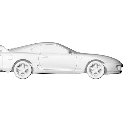 Mô Hình Xe Toyota Supra MK4 Tỉ Lệ 1:50