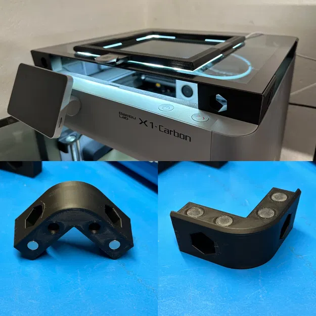 Chân Nâng Nắp Kính Bambu Lab X1C Cao 30mm Có Lỗ Thông Gió - Image 1