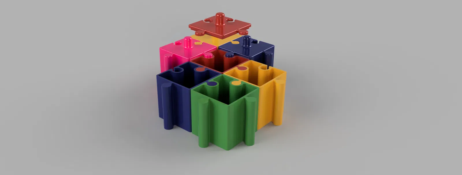 Hộp Đựng Puzzle Nhỏ Kiểu Xếp Hình Có Nắp - Image 1