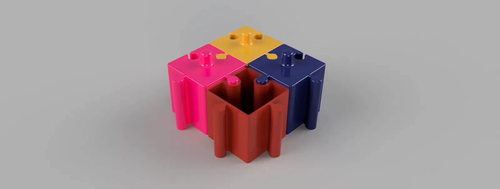 Hộp Đựng Puzzle Nhỏ Kiểu Xếp Hình Có Nắp - Image 2