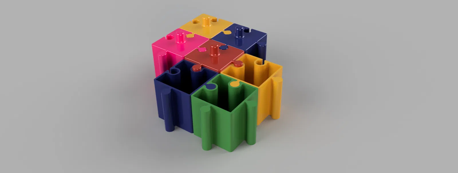 Hộp Đựng Puzzle Nhỏ Kiểu Xếp Hình Có Nắp - Image 4