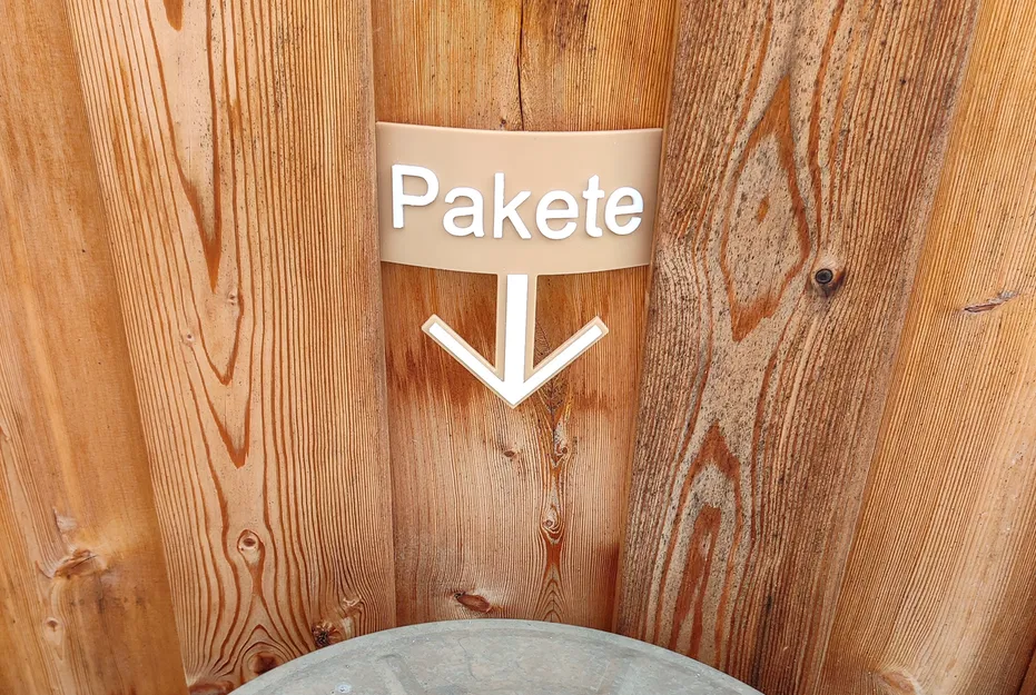 Biển Báo Gói Hàng Có Mũi Tên, Hộp Đựng Gói Hàng - Image 1