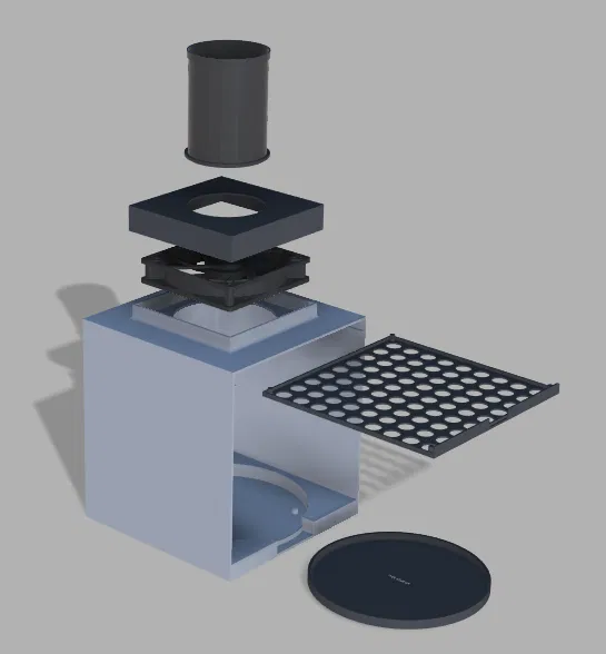 Buồng Sơn Có Mâm Xoay và Quạt Hút - Image 1