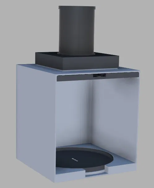 Buồng Sơn Có Mâm Xoay và Quạt Hút - Image 2