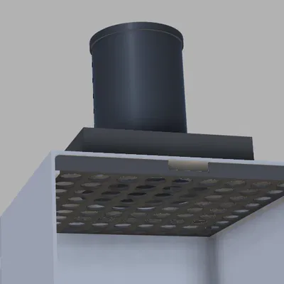 Buồng Sơn Có Mâm Xoay và Quạt Hút