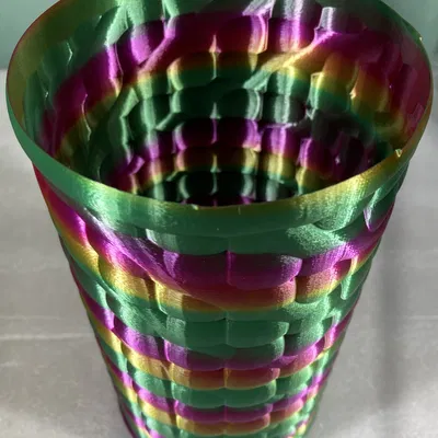 Bình Hoa Elipxoit Dệt