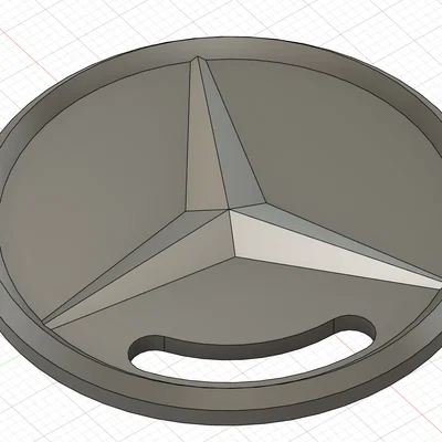 Móc Khóa Mercedes Đơn Giản