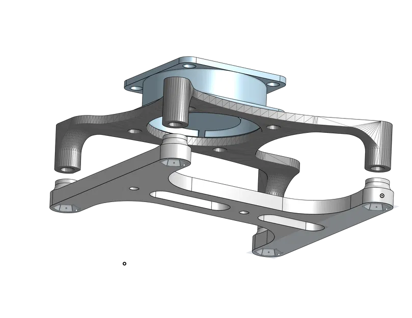 Giá đỡ DIN rail cho Raspberry Pi kèm chụp quạt 30mm - Image 1