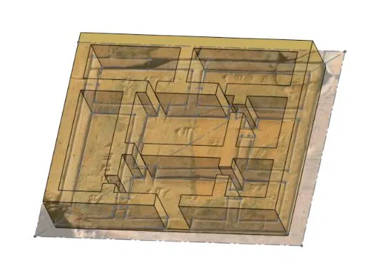 Nhà Sumer cổ traced 3D - Image 1