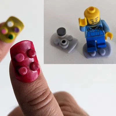 Móng Tay Bấm Kiểu LEGO Cho Ngón Cái