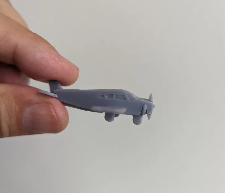 Mô hình máy bay Beechcraft Musketeer B23 dạng Kit Card - Image 5