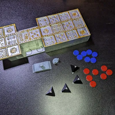 Bàn Cờ Hoàng Gia Ur Cỡ Du Lịch Gọn Gàng