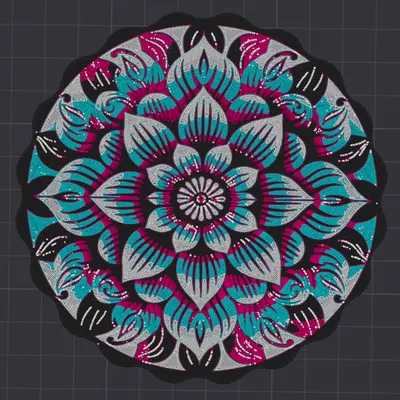 Đế Lót Ly/Tranh Treo Tường Mandala Hoa