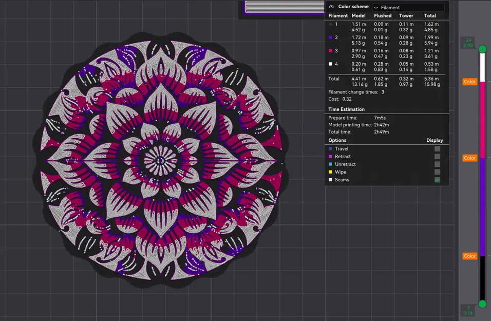 Đế Lót Ly/Tranh Treo Tường Mandala Hoa - Image 2