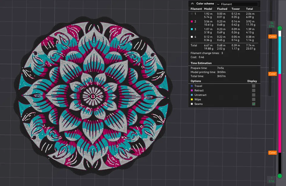 Đế Lót Ly/Tranh Treo Tường Mandala Hoa - Image 3