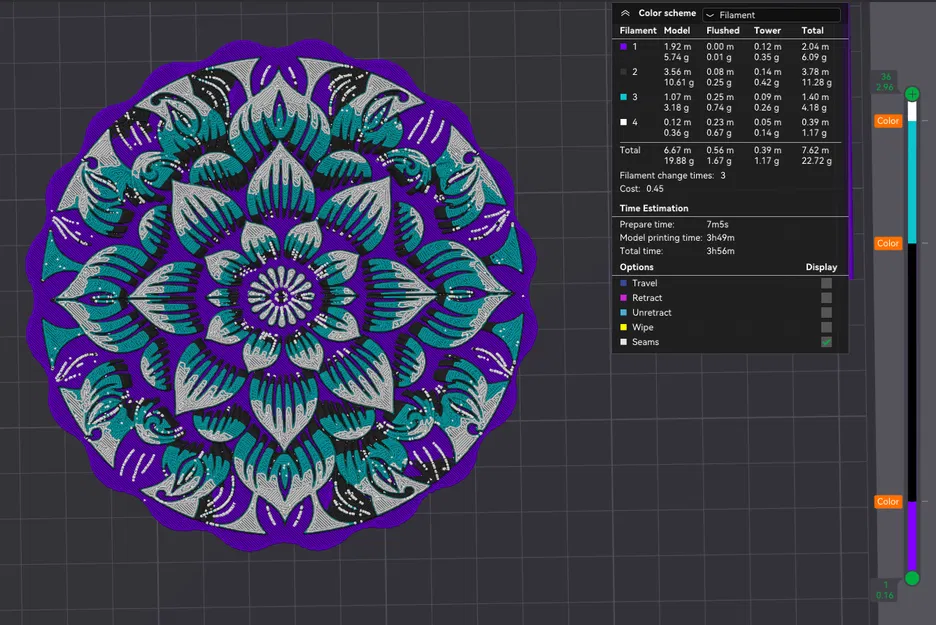Đế Lót Ly/Tranh Treo Tường Mandala Hoa - Image 4