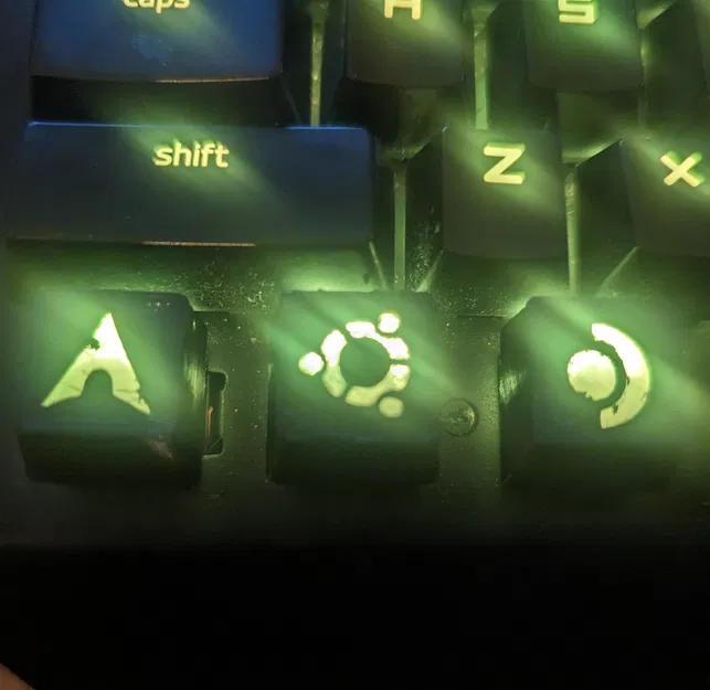 Keycap Logo Các Bản Phân Phối Linux - Arch, Ubuntu, Manjaro, Mint, SteamDeck - Image 1