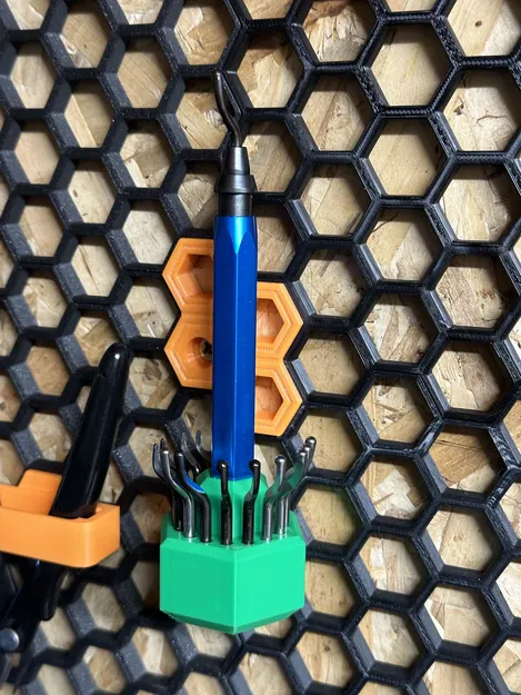 Giá đỡ dao rọc giấy - Thiết kế lục giác - Image 2