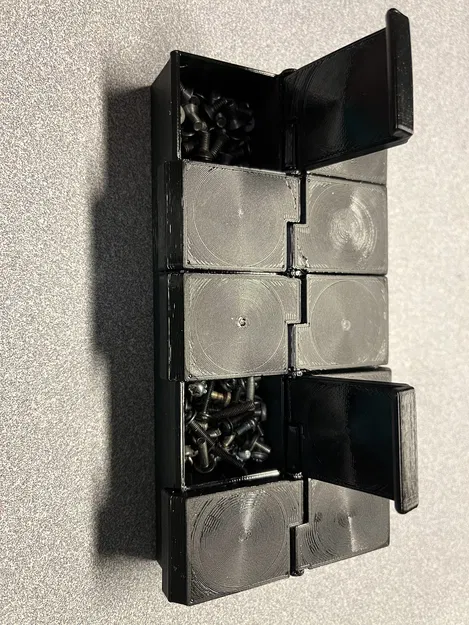 Hộp Tổ Chức - 160x75x25mm - 10 Ngăn Có Nắp Bấm - Image 1