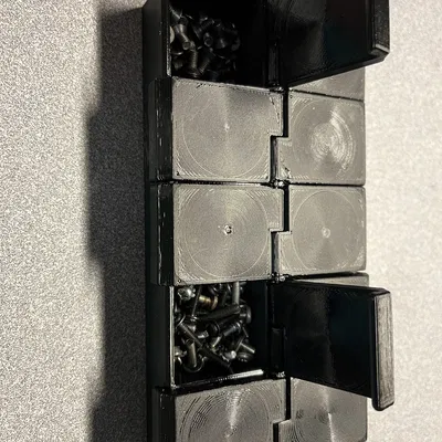 Hộp Tổ Chức - 160x75x25mm - 10 Ngăn Có Nắp Bấm