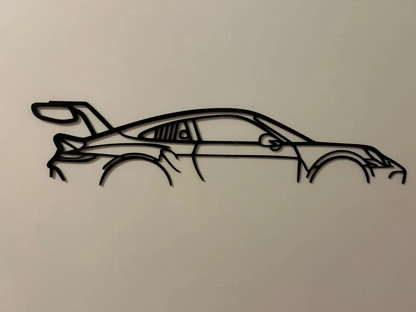 Trang trí tường hình bóng Porsche 911 992 GT3RS - Image 1