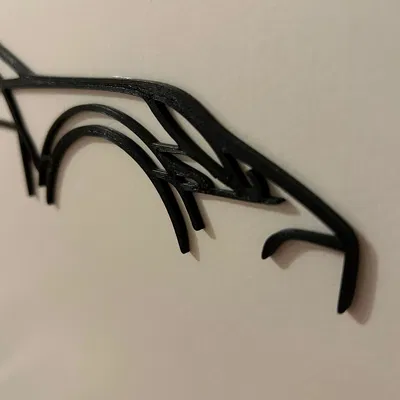 Trang trí tường hình bóng Porsche 911 992 GT3RS