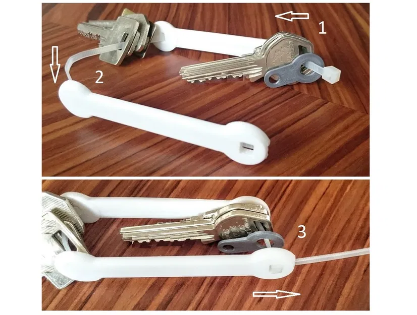 Móc chìa khóa không cần ốc vít - Image 2