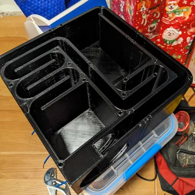 HexiBox Series: Loa siêu trầm Bandpass bậc 7 Dayton TCP115-4 remix: cho máy in nhỏ hơn và khớp nối khác