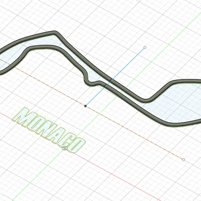 Trang trí tường hình bóng đường đua F1 Monaco