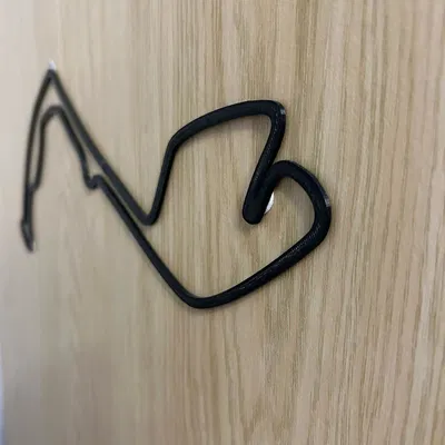 Trang trí tường hình bóng đường đua F1 Monaco