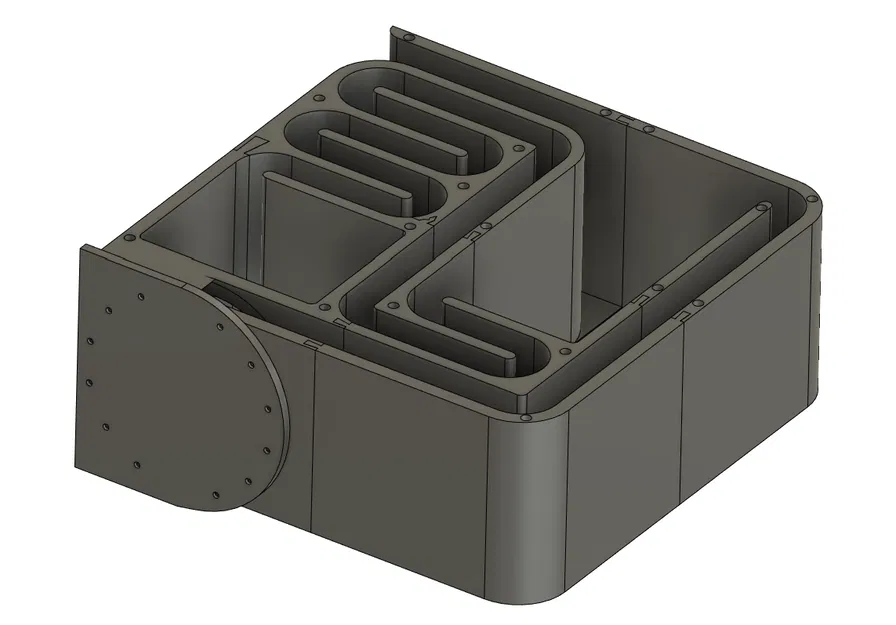 HexiBox Series: Loa siêu trầm Bandpass bậc 7 Dayton TCP115-4 remix: cho máy in nhỏ hơn và khớp nối khác - Image 2