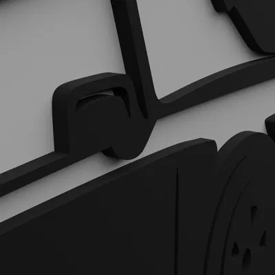 Trang trí tường hình bóng Porsche 911 cổ điển