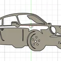 Trang trí tường hình bóng Porsche 911 cổ điển - Thumbnail 3