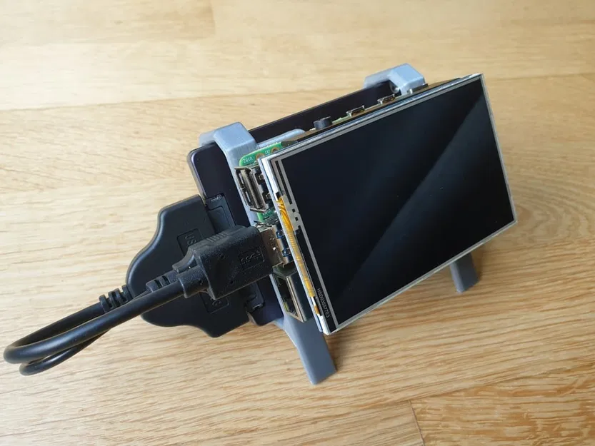 Kệ / Vỏ cho Raspberry Pi + Màn hình + SSD 2.5 (4B, 3B+, 3B, 2B, B+, 3A+, A+) - Image 1