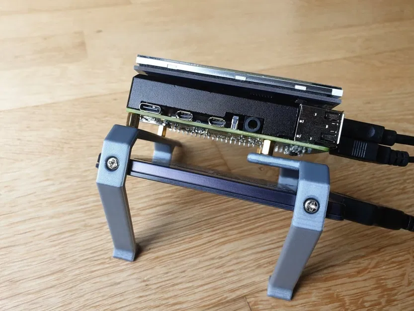 Kệ / Vỏ cho Raspberry Pi + Màn hình + SSD 2.5 (4B, 3B+, 3B, 2B, B+, 3A+, A+) - Image 2