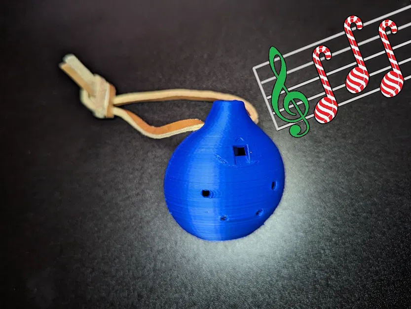Ống sáo Ocarina 6 lỗ dễ in đeo cổ - Image 1