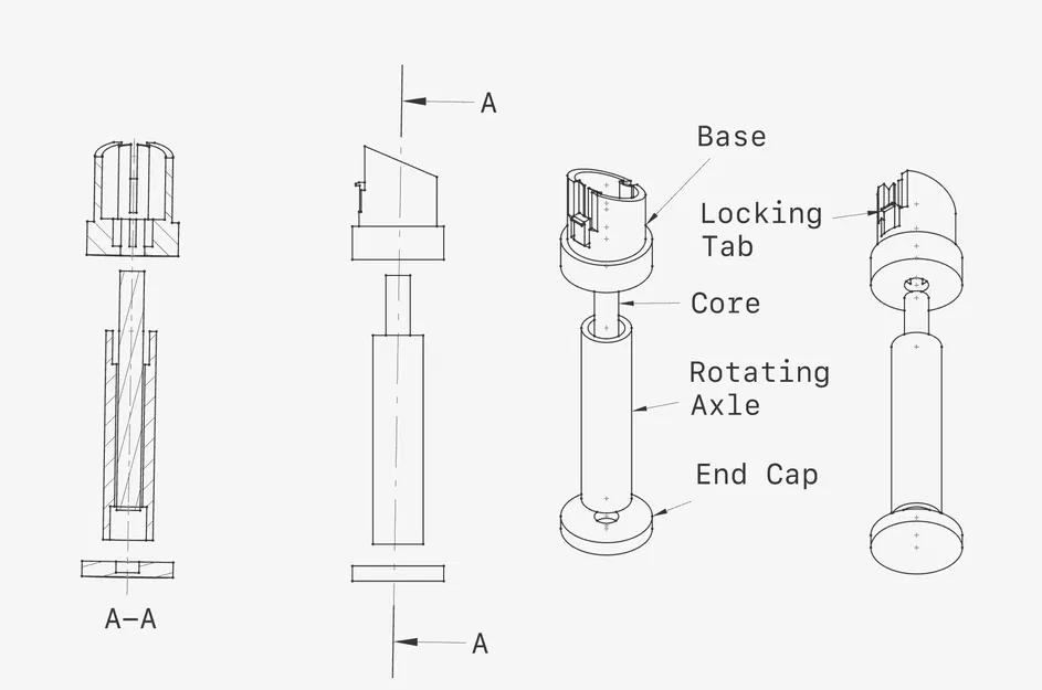 FRESH - Trục đỡ cuộn giảm ma sát cho BL Mini A1 - Image 3