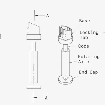 FRESH - Trục đỡ cuộn giảm ma sát cho BL Mini A1