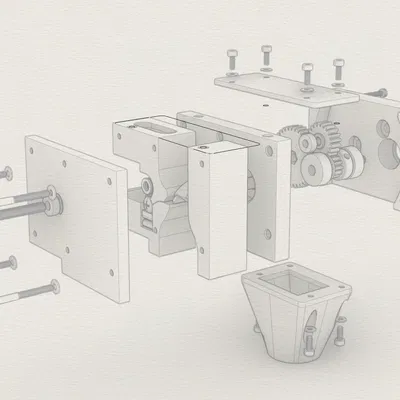 Máy tạo hạt filament mã nguồn mở tự nạp liệu (Bản sửa đổi)