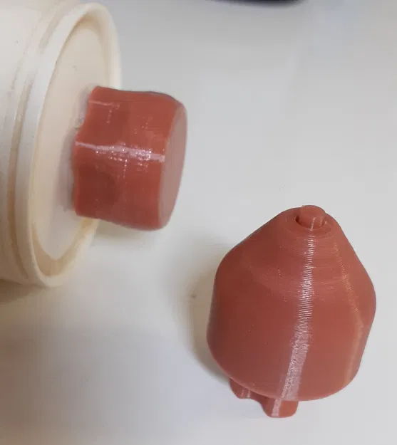 Đầu Phun Keo Silicone, Vệ Sinh & Nắp Có File FreeCAD (RT) - Image 2