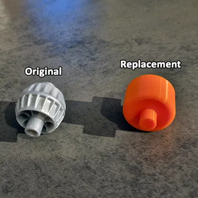 Bánh xe thay thế đơn giản cho Hộp Rotho Clear (Bauhaus)