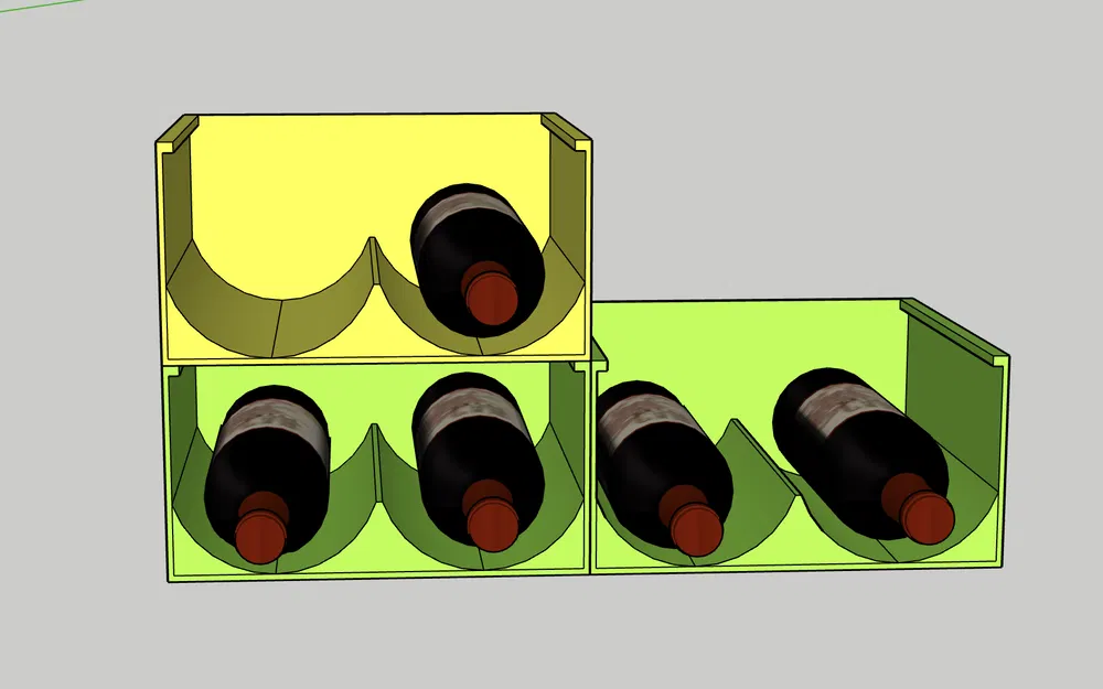 ORGANIZZATORE GT155 - Kệ Để Chai Rượu, Đồ Gia Dụng - Image 1