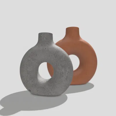 Bình hoa tròn có đế nặng