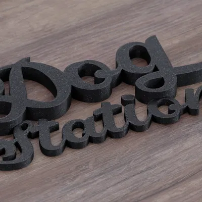 Bảng Hiệu "Dog Station" Treo Tường Để Đồ Cho Chó