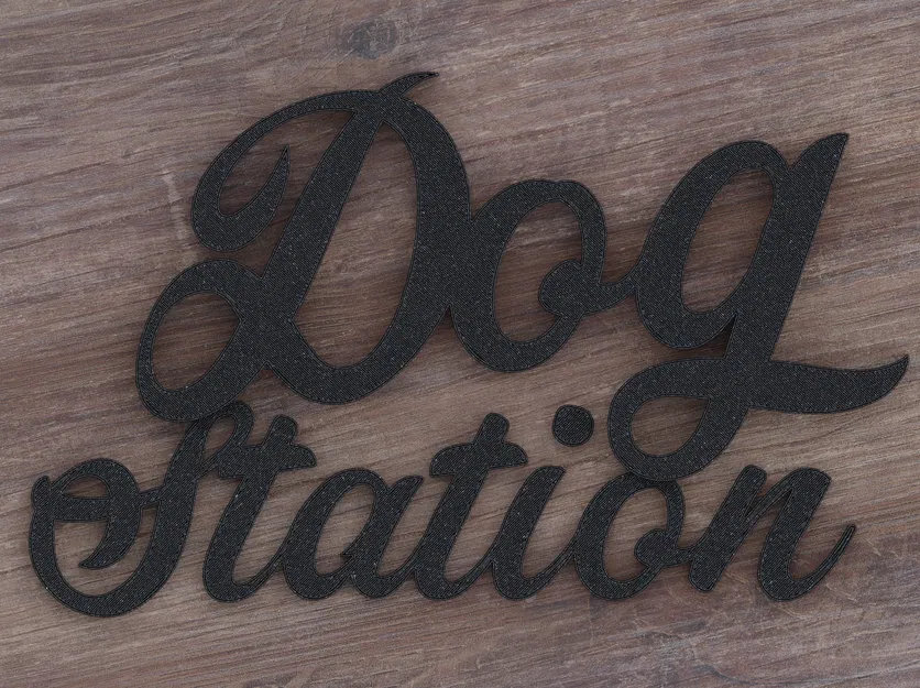 Bảng Hiệu "Dog Station" Treo Tường Để Đồ Cho Chó - Image 2